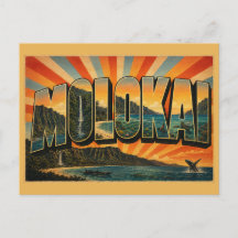 Molokai Hawaii Havsklippor Regnskog Rev Konst
