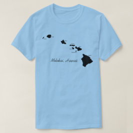 Molokai Hawaii Med Hawaiiöar T Shirt