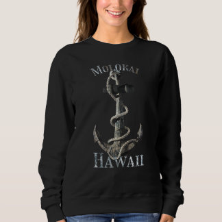 Molokai Hawaii Vacation Nautical Anchor Sailing T Shirt