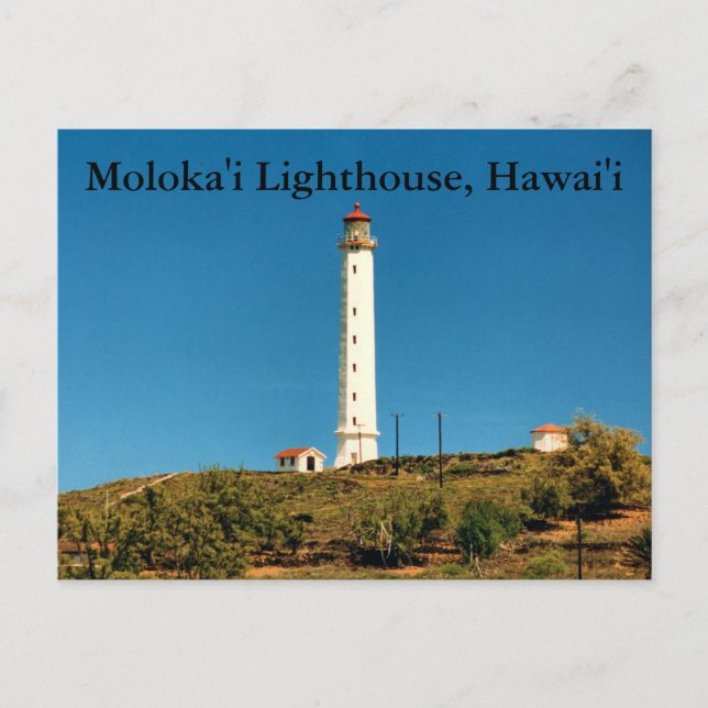 Moloka'i Lighthouse, Hawai'i Postcard Vykort (Framsida)