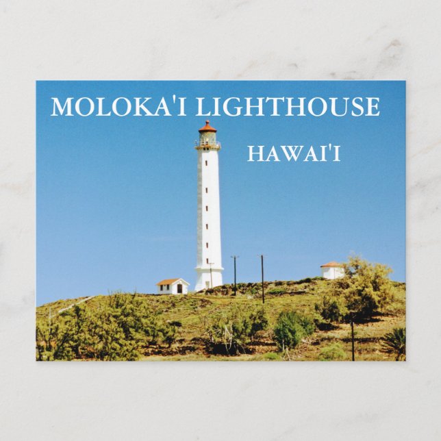 Moloka'i Lighthouse, Hawai'i Postcard Vykort (Framsida)