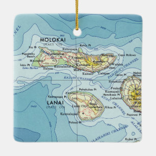 Molokai Vintage Karta Julgransprydnad Keramik