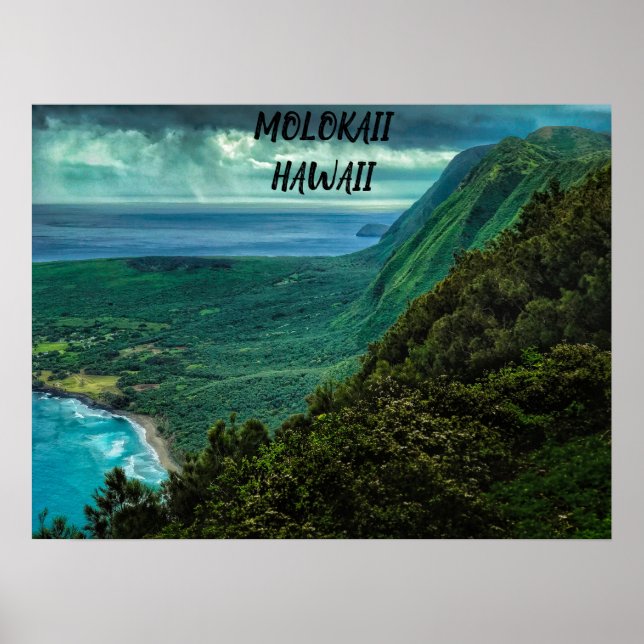 MOLOKAII HAWAII POSTER (Framsidan)