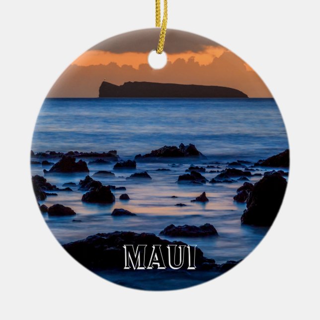 Molokini från Maui Julgransprydnad Keramik (Framsidan)