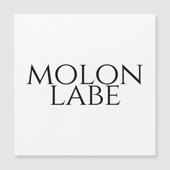 Molon Labe (Framsida)