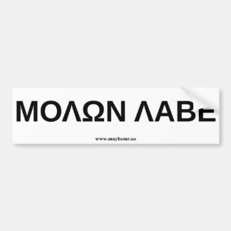 Molon Labe 3 Bildekal