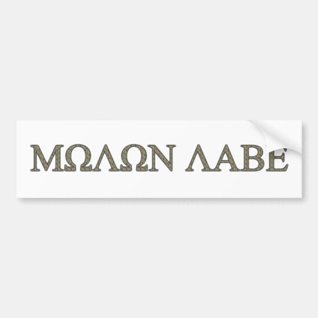 Molon Labe Bildekal (Framsidan)