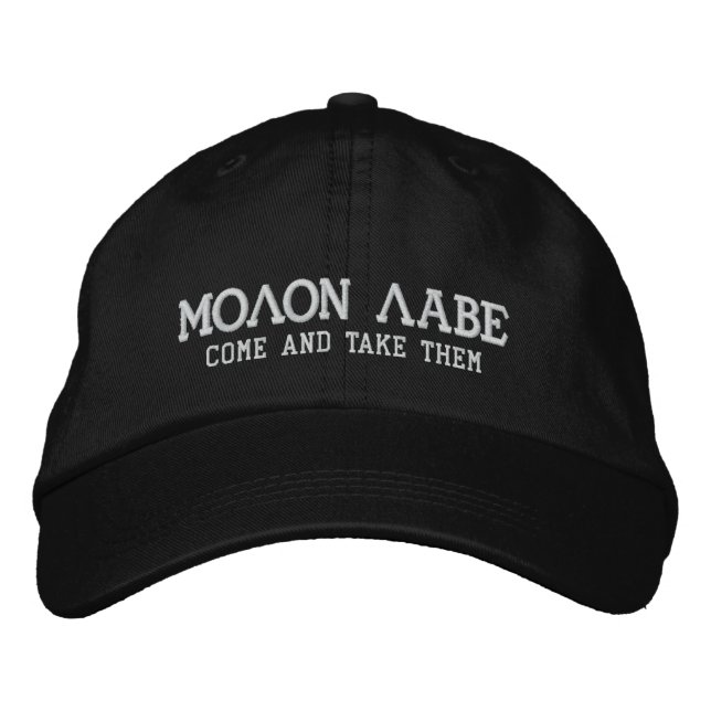 Molon Labe Broderad Keps (Framsida)