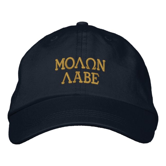 Molon Labe broderi Broderad Keps (Framsida)