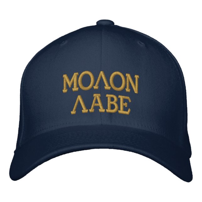 Molon Labe Embroized Cap Broderad Keps (Framsida)