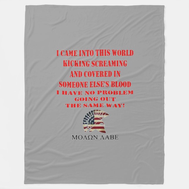 MOLON LABE FLEECEFILT (Framsidan)