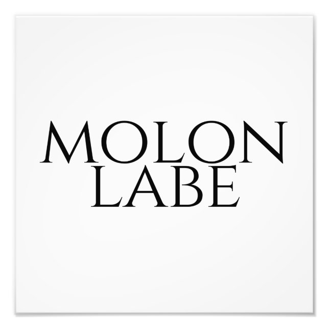 Molon Labe Fototryck (Framsidan)