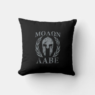 Molon Labe Grunge Spartansk Rustning Kudde