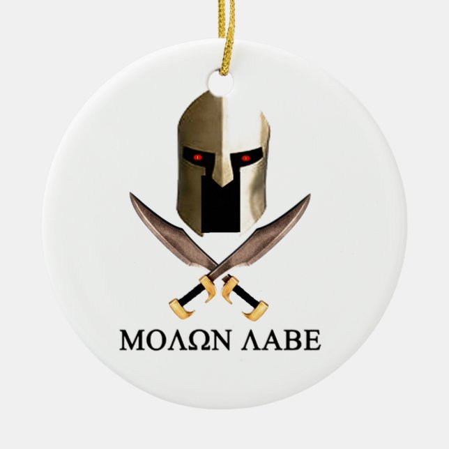 MOLON LABE JULGRANSPRYDNAD KERAMIK (Framsidan)