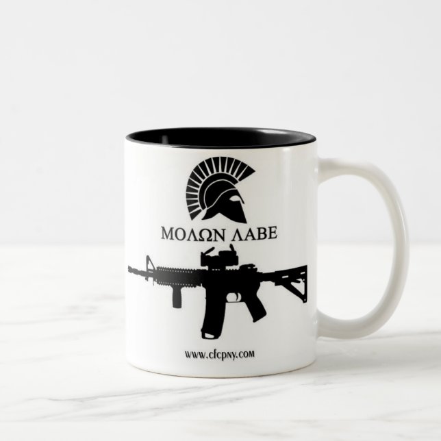 Molon Labe kaffemugg (Höger)