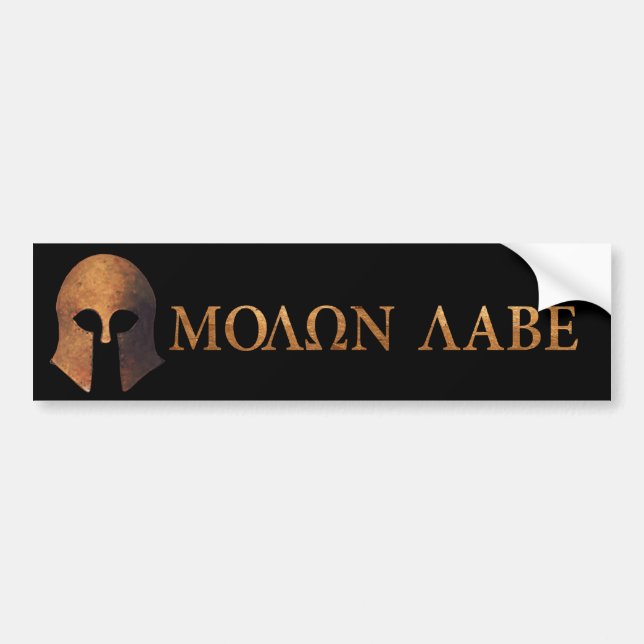 Molon Labe (Kom och ta det) Bildekal (Framsidan)