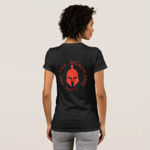 Molon Labe Kom och Ta Spartansk Hjälm T Shirt