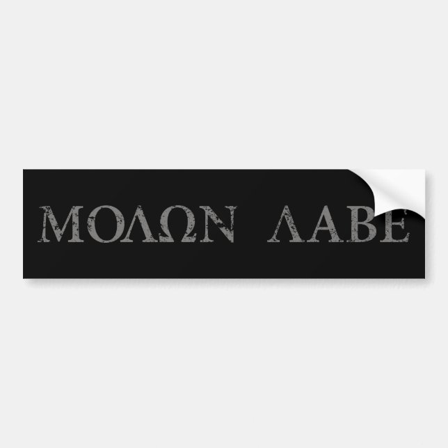 Molon Labe (komen och får den), Bildekal (Framsidan)