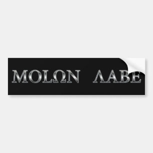 Molon Labe (komen och får den), Bildekal