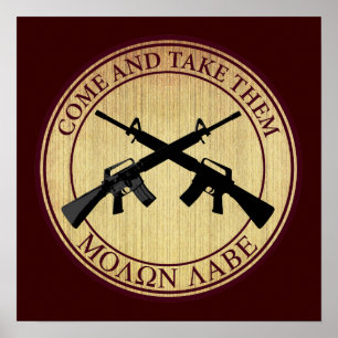 Molon Labe (komen och tar dem), Poster