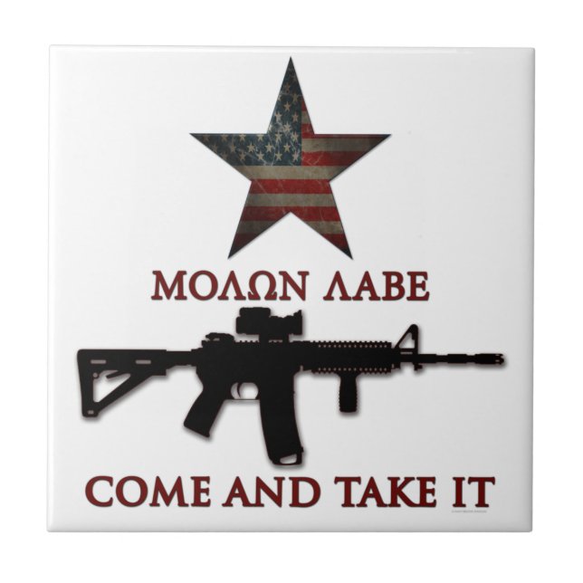 Molon Labe - komm ta den Kakelplatta (Framsidan)