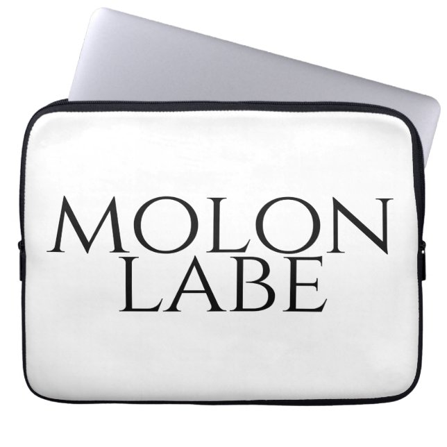 Molon Labe Laptop Fodral (Framsidan)