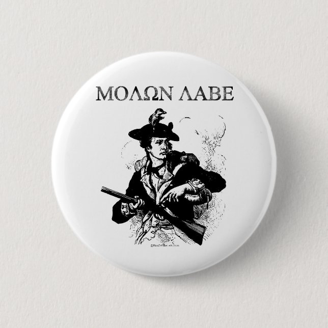 Molon Labe Minuteman Knapp (Framsida)