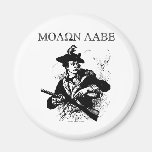 Molon Labe Minuteman Magnet (Framsidan)