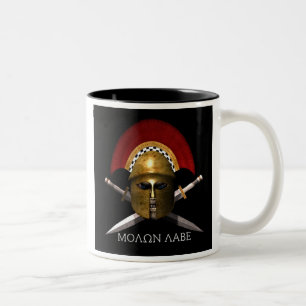 Molon Labe skalle Två-Tonad Mugg