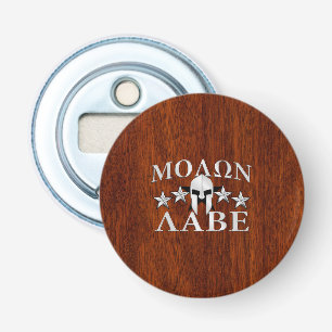 Molon Labe Spartan Helmet 5 stjärnor Mahogany Stil Flasköppnare