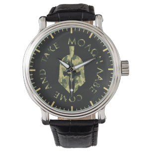 Molon Labe Spartan Helmet Milio Camo Manar Armbandsur