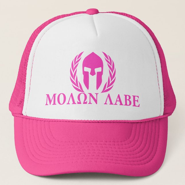 Molon Labe Spartan Helmet Truckerkeps (Framsida)