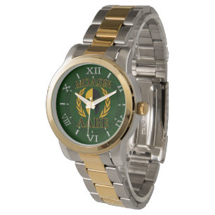 Molon Labe Spartan Laurels on Forest Grönt Dial Armbandsur