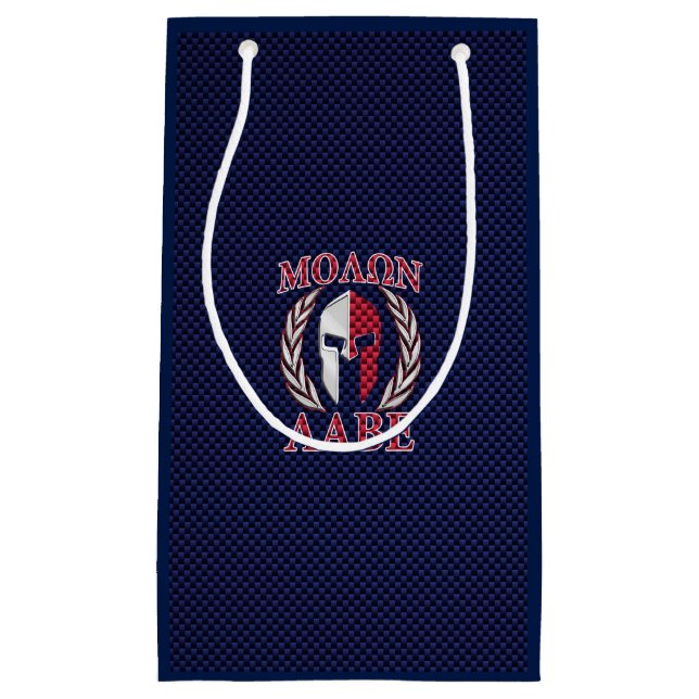 Molon Labe Spartan Warrior Carbon Fiber Chrome (Framsidan)