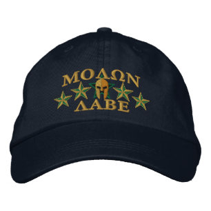 Molon Labe Spartan Warrior Fem Stars Broderad Keps
