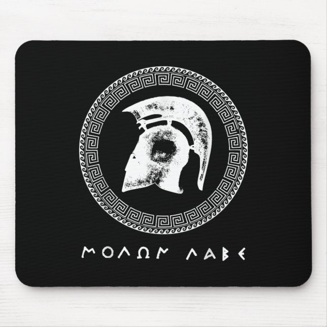 Molon Labe Spartan Warrior Helmet Ancient Greece W Musmatta (Framsidan)