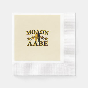 Molon Labe Spartan Warrior Helmet Golden Decor Pappersservett