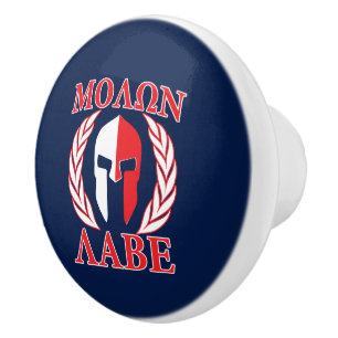 Molon Labe Spartan Warrior Laurels Knopp
