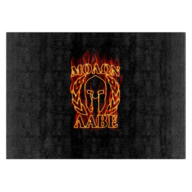 Molon Labe Spartan Warrior Laurels on Fire (Framsidan)
