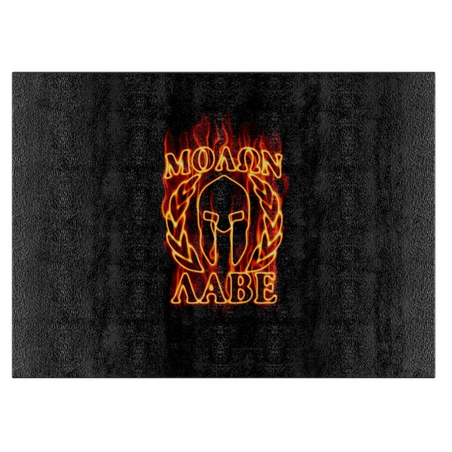 Molon Labe Spartan Warrior Laurels on Fire (Framsidan)