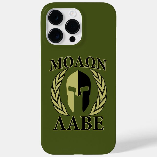 Molon Labe Spartansk Hjälm Lagerblad (Baksida)