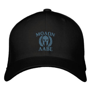 Molon Labe spartansk hjälmbroderi Broderad Keps