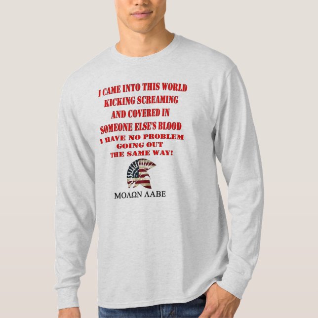 MOLON LABE T SHIRT (Framsida)