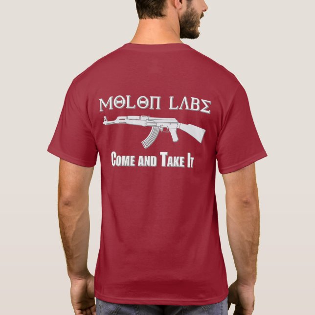 Molon Labe T Shirt (Baksida)