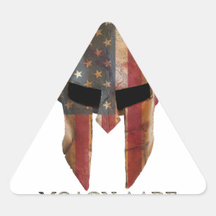 Molon Labe - ta kommer de spartanska USA Triangelformat Klistermärke