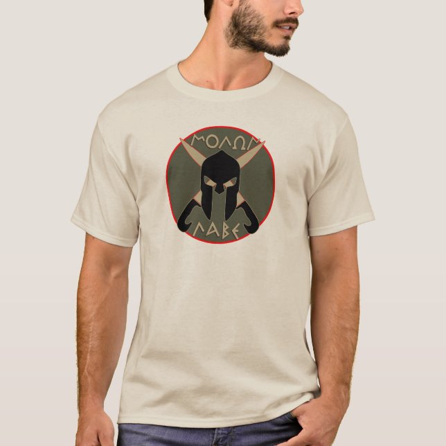 Molon Labe utslagsplatsskjorta T-shirt (Framsida)