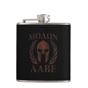 Molon Labe Warrior Laurels Järn Mask Fickplunta