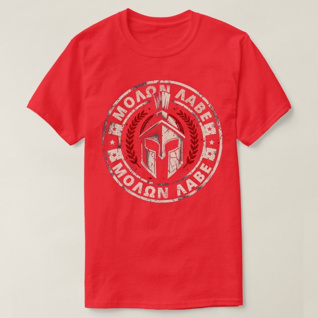 Molon Labour Kom and take Spartan T Shirt (Design framsida)