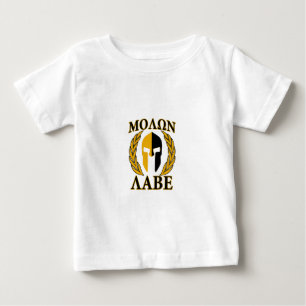 Molon spartanska Labe maskerar lagrarbeigedekoren Tee Shirt