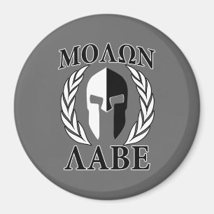 Molon spartanska Labe maskerar monokromma Magnet